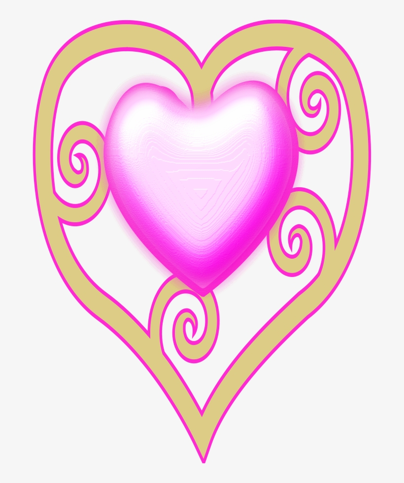 Bejeweled Crown Clipart, Vector Clip Art Online, Royalty - Pink Heart Design Shower Curtain, transparent png #85231