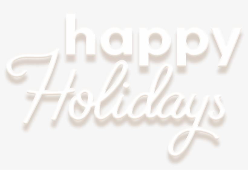 Happy Holidays - Calligraphy, transparent png #85288