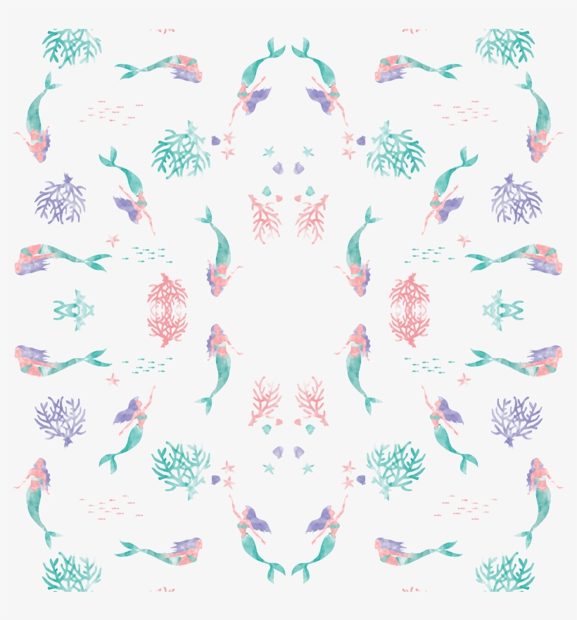 Watercolor Mermaid, transparent png #85451