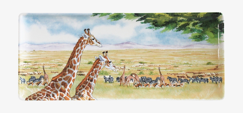 1 Oblong Serving Tray - Gien Safari Rectangular Cake Platter, transparent png #85582