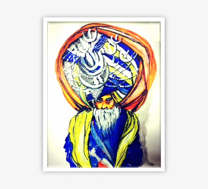 Blue Turban Sikh - Art, transparent png #85649