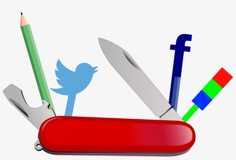 Knife Tool Swiss Army Knife Pencil Twitter - Swiss Army Knife Clip Art, transparent png #85917