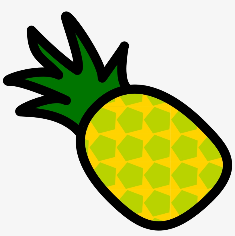 Free Cartoon Cliparts Download - Pineapple Clipart Without Background, transparent png #85956