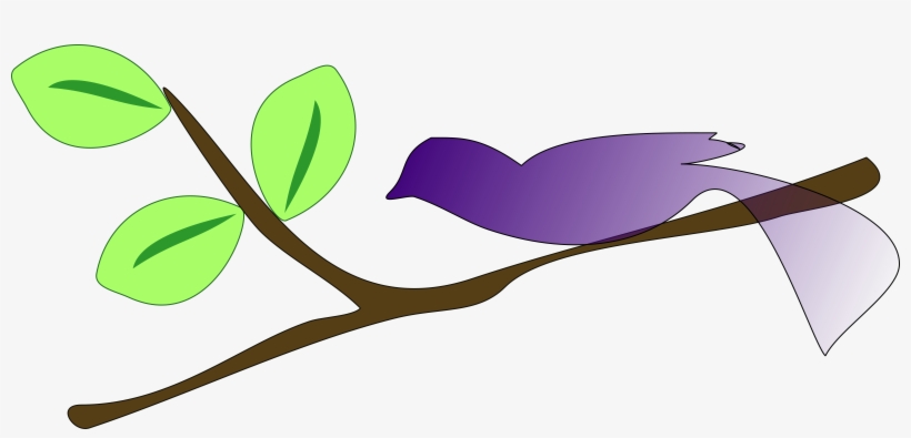 This Free Icons Png Design Of A Gradient Blue Bird, transparent png #85978