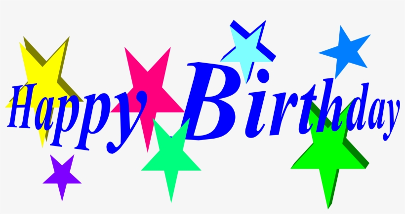 Stars Clipart Happy Birthday - Happy Birthday Clipart, transparent png #86102
