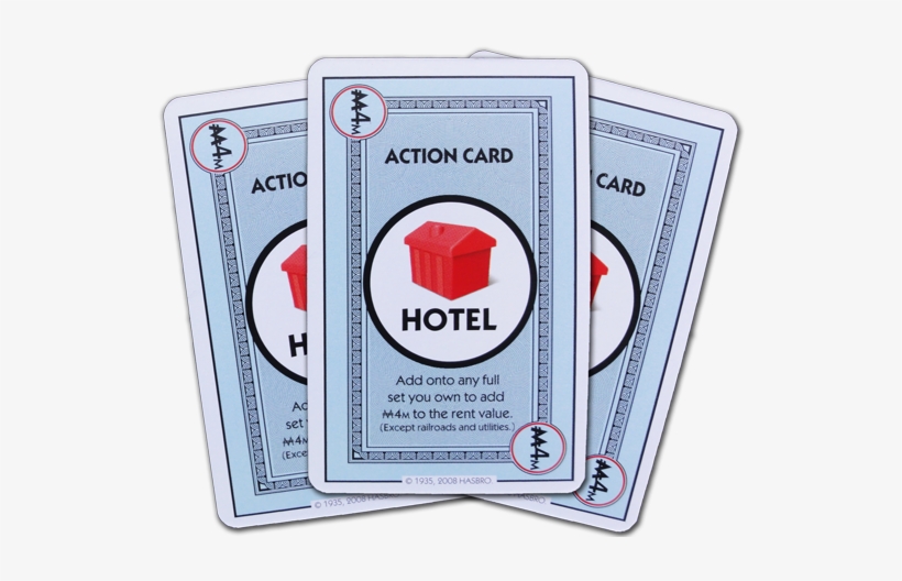 Hotel Action Card - Monopoly Deal Cards, transparent png #86176