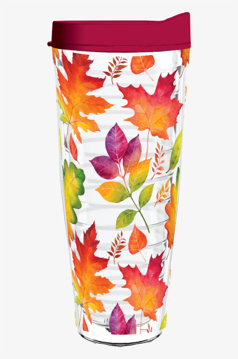 Watercolor Fall Leaves 26oz Tumbler - Azalee Turnball Entwürfe Notizblock, transparent png #86220
