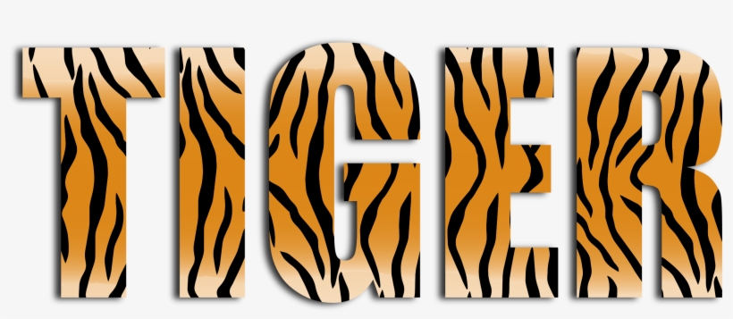 This Free Icons Png Design Of Tiger Typography Enhanced, transparent png #86310