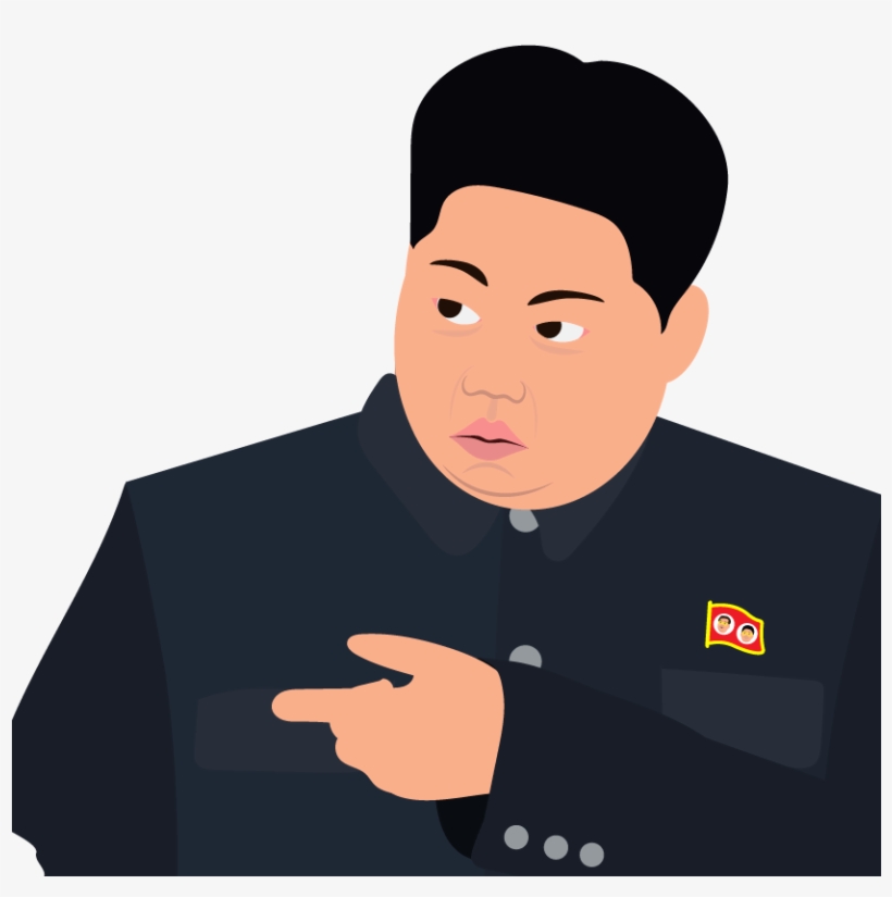 Kimunji Pointing - Kim Jong Emoji, transparent png #86433