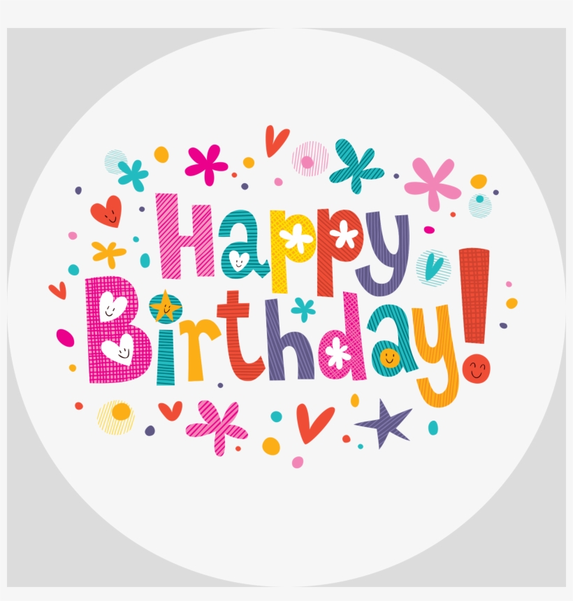 Clipart Png Happy - Gearbest Happy Birthday Printed Pillow Case, transparent png #86482