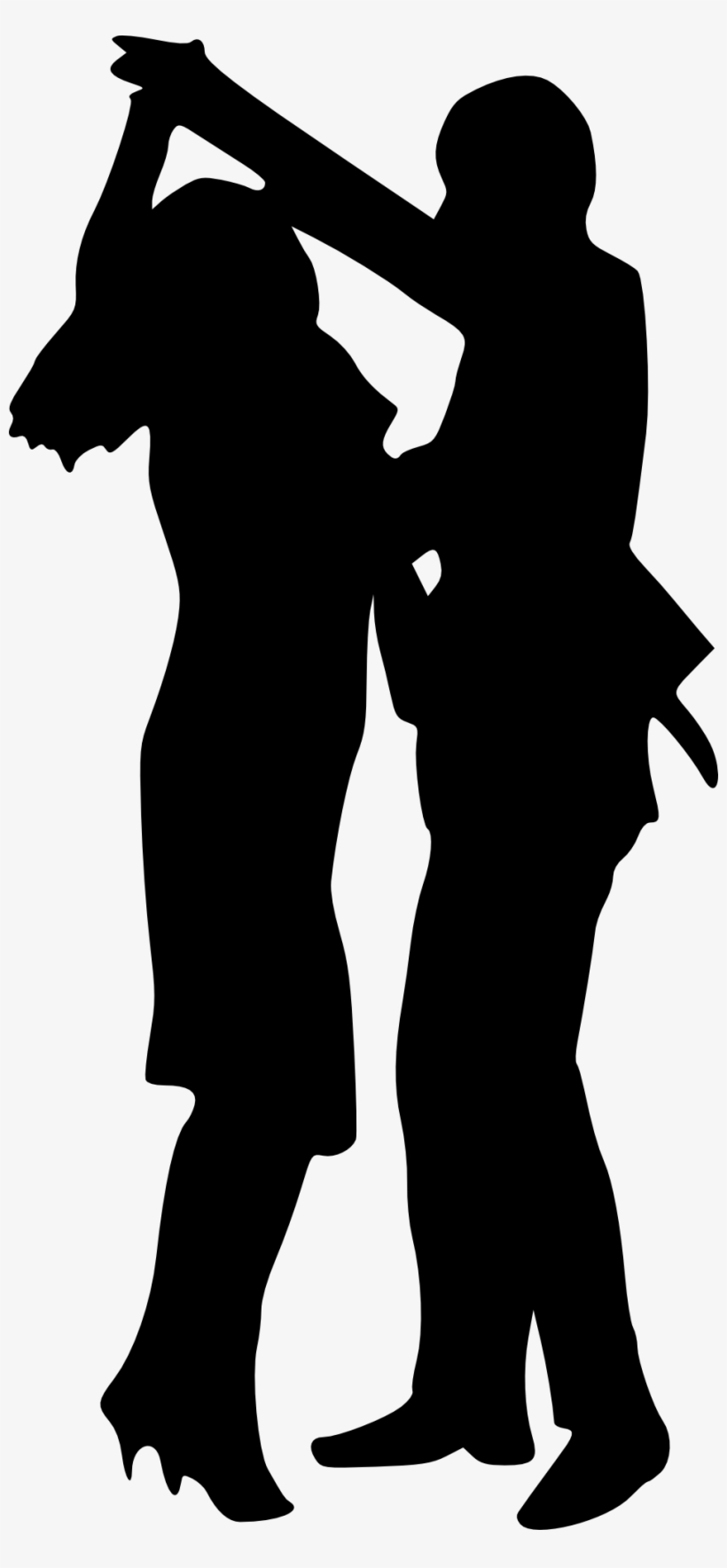 Png File Size - Couple Dancing Silhouette Png, transparent png #86615