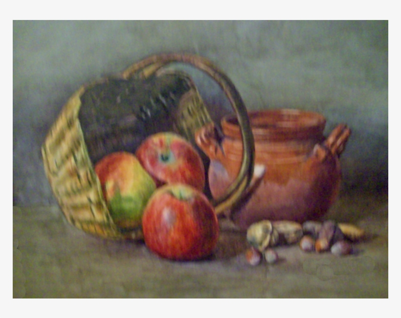 American School Watercolor Apples And Nuts C - Apple, transparent png #87092