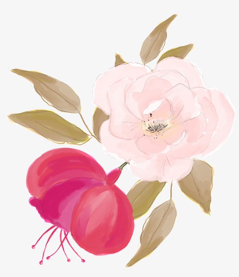 Watercolor Rose Simple, transparent png #87140
