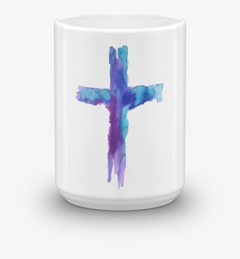Watercolor Cross Mug - Watercolor Painting, transparent png #87333