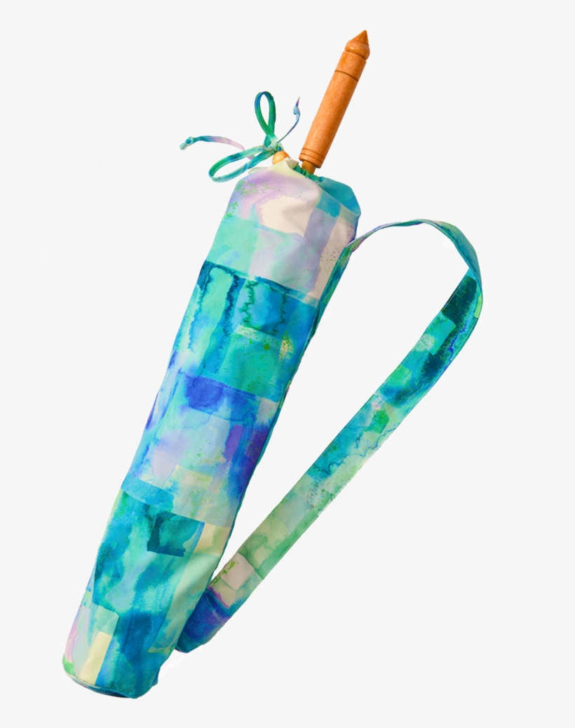 Lily-lark Blue And Aqua Watercolour Print Handcrafted - Watercolor Painting, transparent png #87684