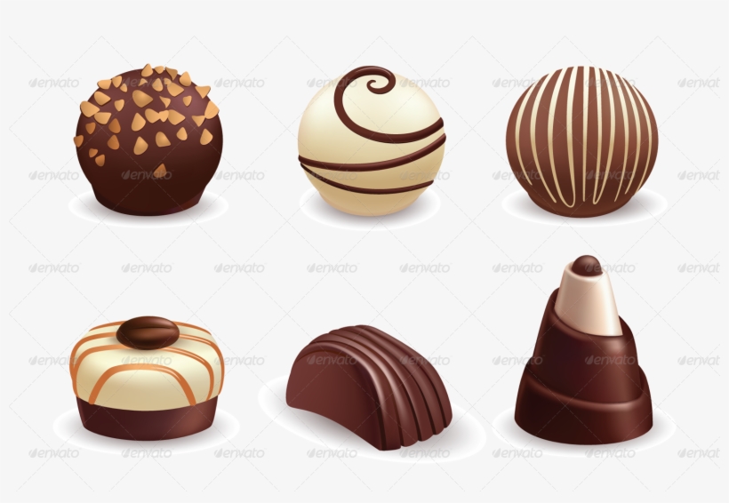 Clip Art Library Download Candies By Mia V Graphicriver - Chocolate Candy Vector Png, transparent png #87869