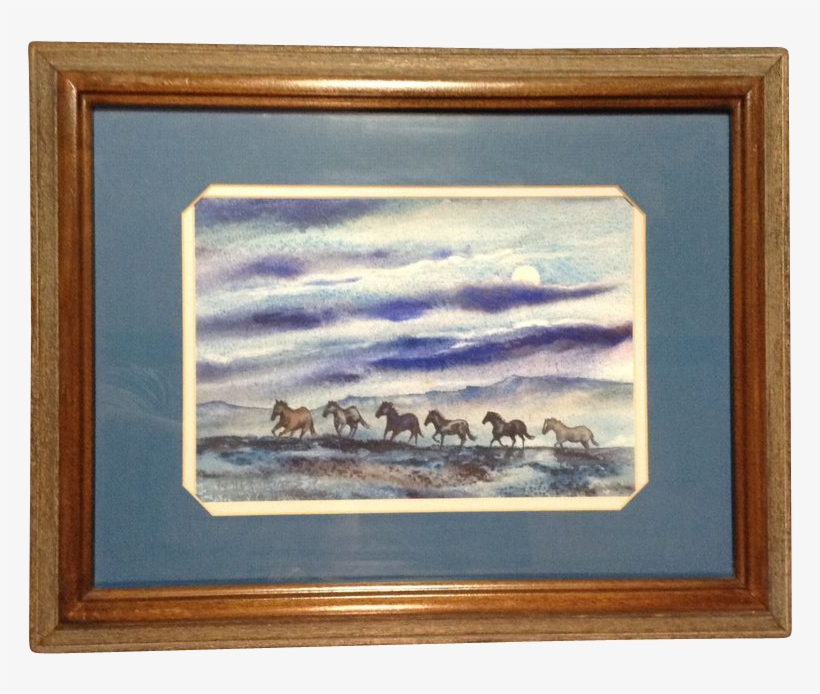 Thomas J Owens, Original Galloping Horses Watercolor - Painting, transparent png #88042
