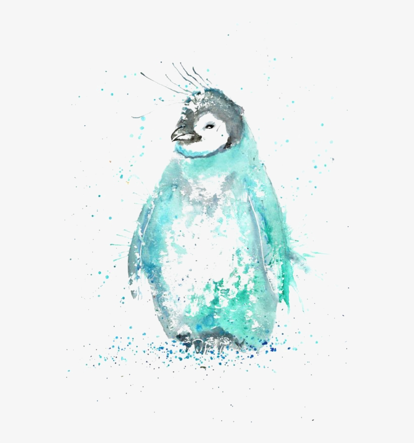 Penguin Watercolor Painting Drawing Illustration - Jamie T Art Penguin, transparent png #88278