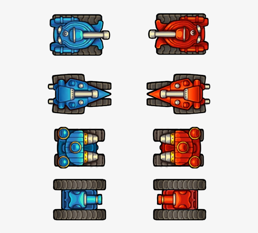 Tanks - 2d Top Down Tank, transparent png #88322