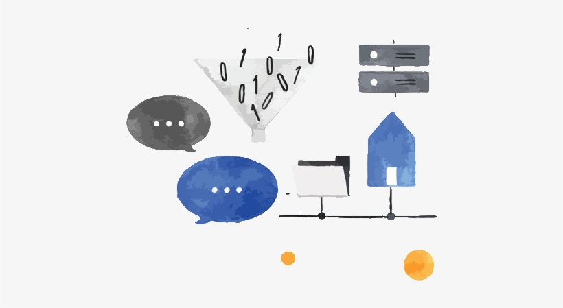 Watercolor Of Speech Bubbles And Numbers - Watercolor Painting, transparent png #88537