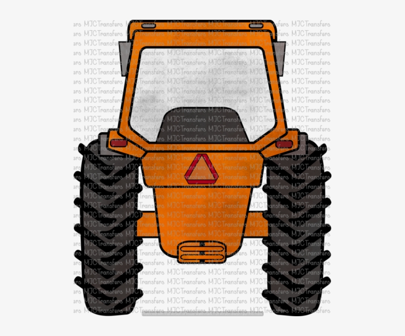 Orange Tractor - Watercolor Painting, transparent png #89057