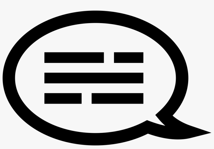 Text Bubble With Text Vector - Icon, transparent png #89141