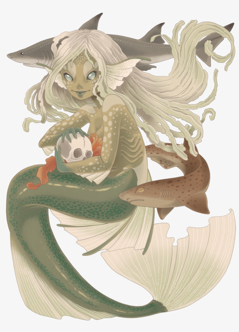 Ocean Mermaid - Sirena Esqueleto, transparent png #89222