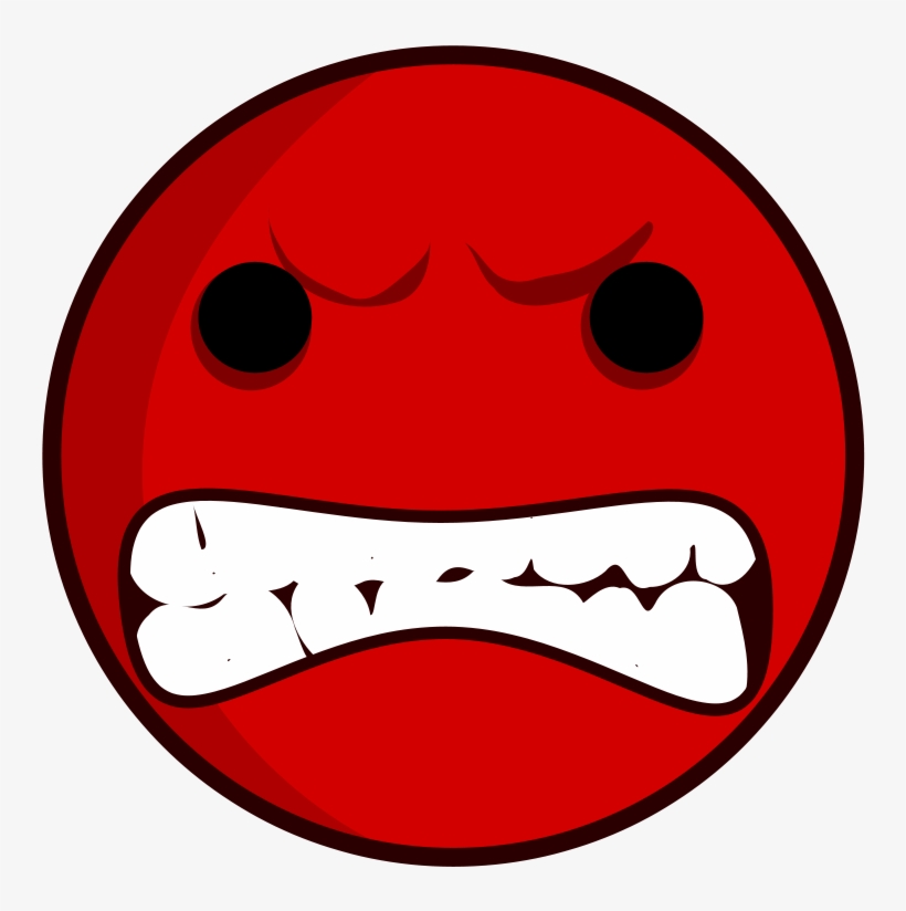 Angry Face Cara Enfadada - Angry Face Png, transparent png #89358