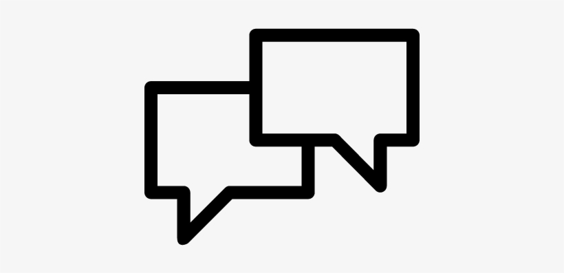 Talk Bubble Vector Png Two Speech Bubbles ⋆ Free Vectors, - Conversation, transparent png #89671