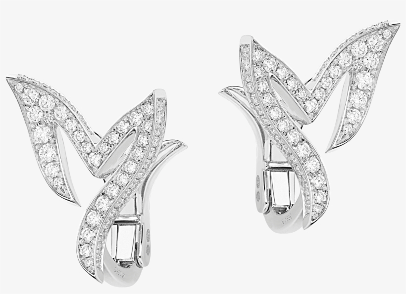 Mermaid Tail Earrings White Diamond - Golden Eagle, transparent png #89905
