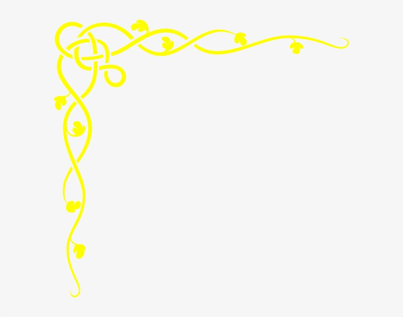 Small - Border Design Simple Yellow, transparent png #89907