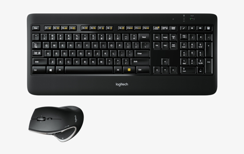 With The Illuminated Wireless Keyboard And Performance - K800 Keyboard, transparent png #800019