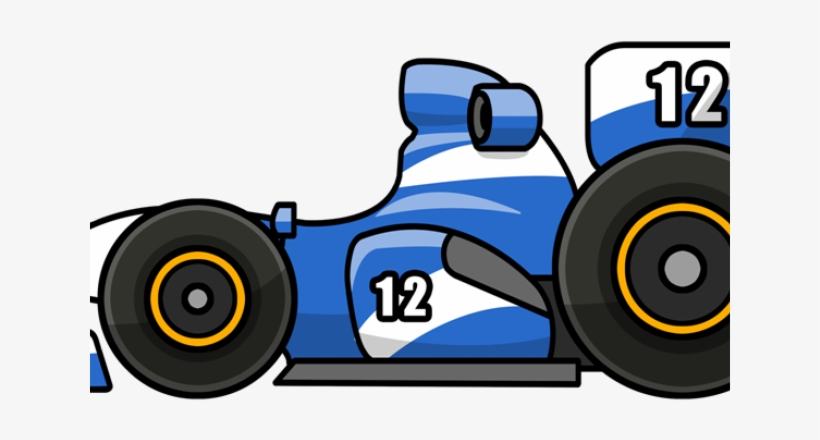 Car Race Png Free Library - Cartoon Formula One Car, transparent png #800101