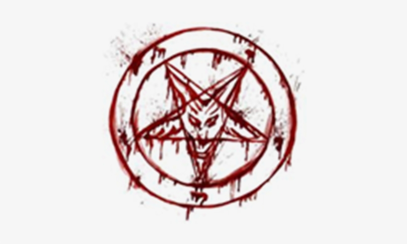 Satanic Star Roblox - Baphomet Baphomet Baphomet Rectangle Sticker, transparent png #800339