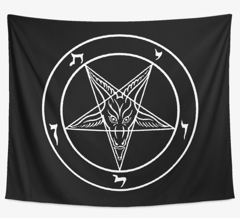 Satanic Sigil Of Baphomet Tapestry - Sigil Of Baphomet Patch, transparent png #800556
