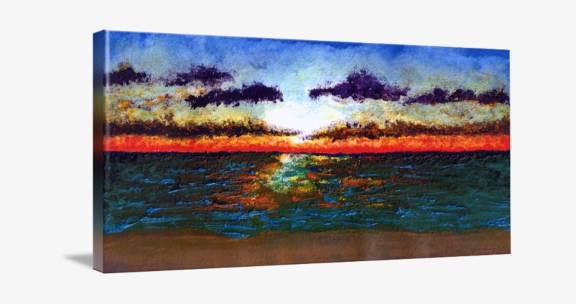 Emerald Coast Florida Seascape Sunrise Painting By - Painting, transparent png #800590