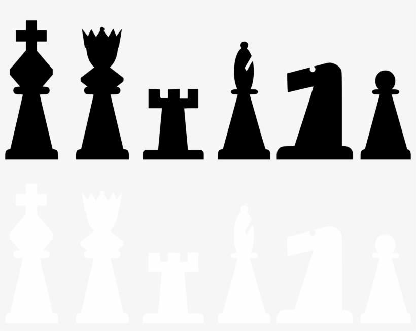 Black Chessboard Set Cutting Art - Chess Pieces Clip Art Png, transparent png #801155