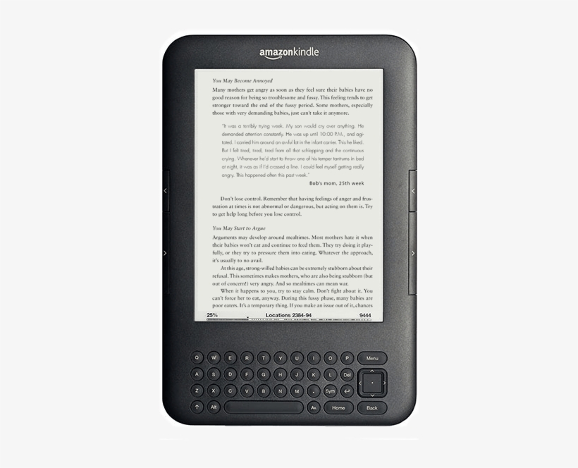 The Wonder Weeks Kindle - Amazon Kindle 3 Keyboard Wifi, transparent png #801208