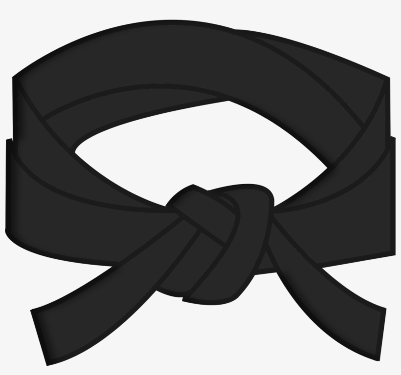 Karate Belt - Black Belt Karate Clipart, transparent png #801329