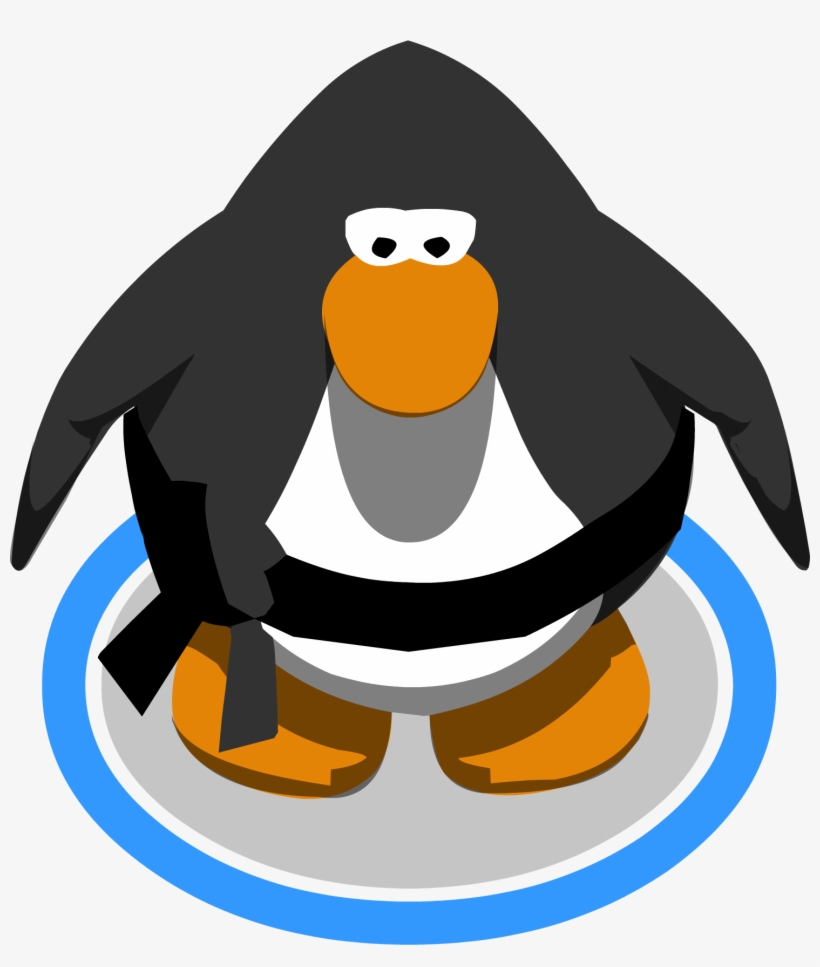 Black Belt In-game - Red Penguin Club Penguin, transparent png #801377