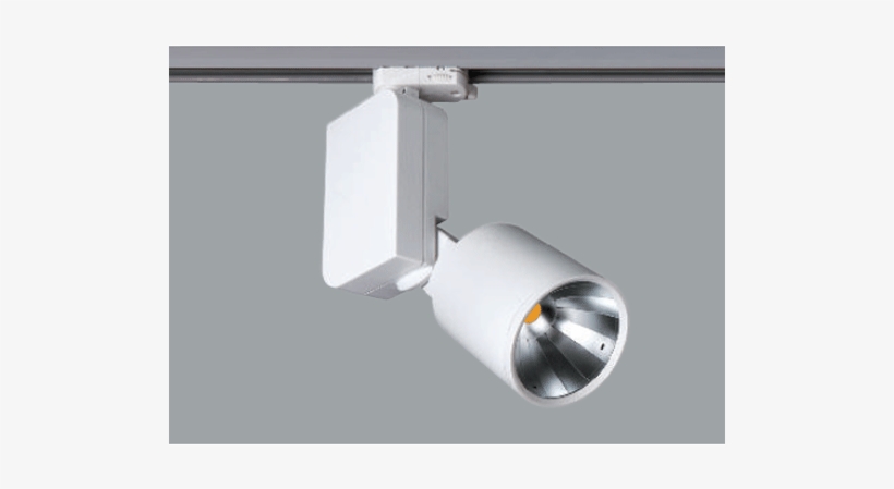 A White Led Spotlights With A Grey Background - Track Lighting, transparent png #801398
