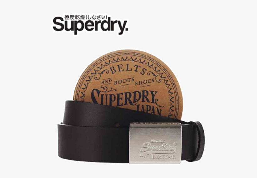 ~superdry Silversmith Genuine Leather Black Belt - Steel By Superdry For Men Cologne 75ml, transparent png #802452