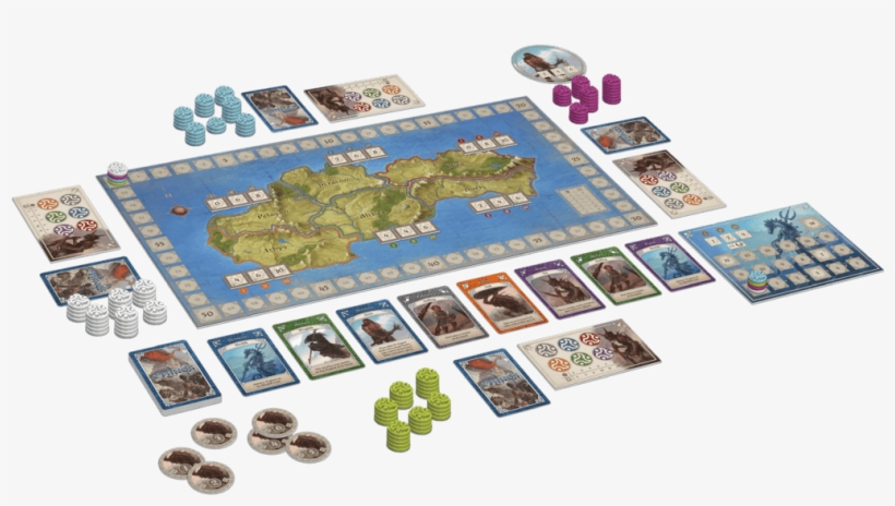 First, Much Like In Ttr, Ethnos Integrates A Board - Cmon Ethnos Board Game, transparent png #802500