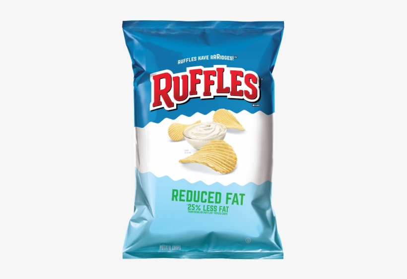 Ruffles® Reduced Fat Potato Chips - Ruffles Chips Reduced Fat, transparent png #802682