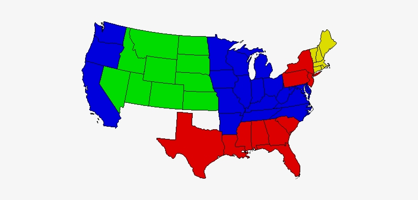 Clipart Royalty Free Stock America S Silver Era - Warren Vs Trump Map 2020, transparent png #803590