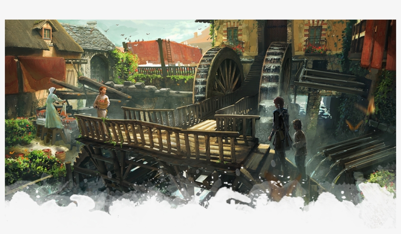 *might Involve A Foil - Water Village Fantasy, transparent png #803616