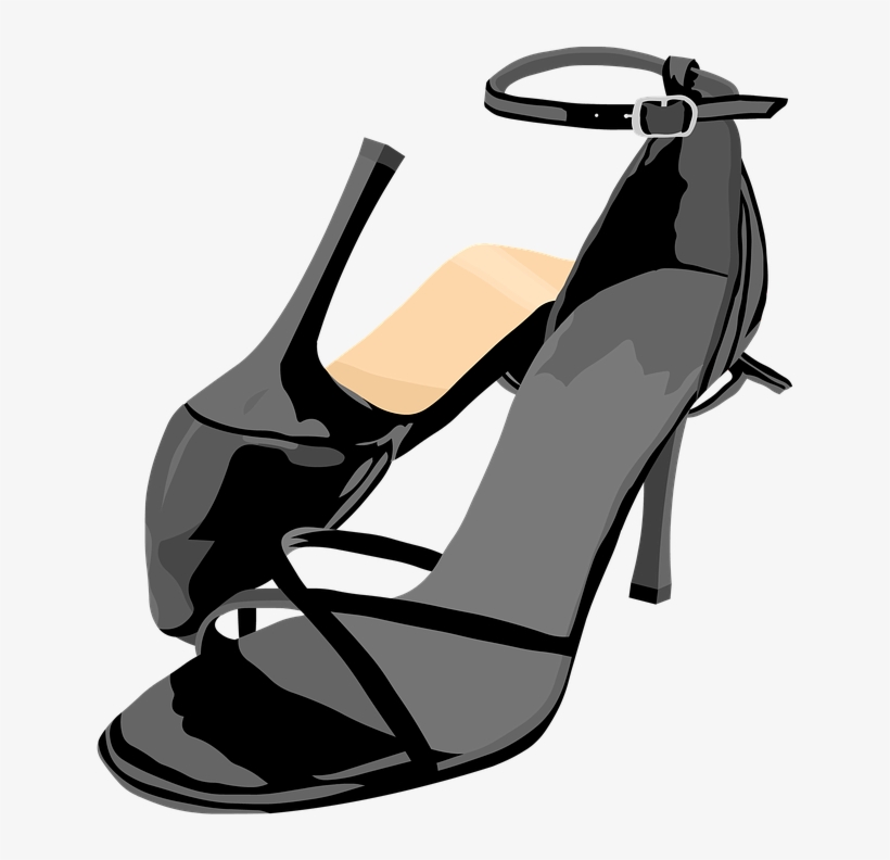 Shoes Sandals High Heels Free Image On - Dance Shoes Cartoon Png, transparent png #803884