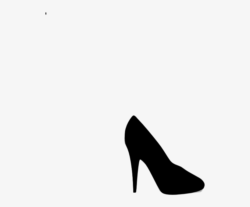 Heel Clip Art At Clker - Black Heel Clip Art, transparent png #804008