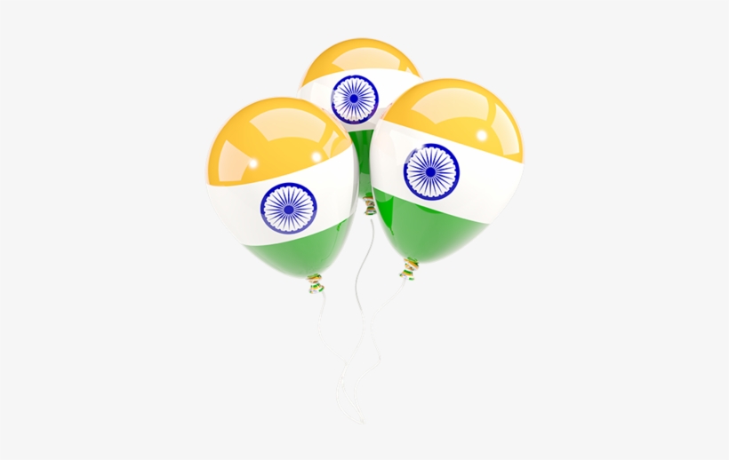 Illustration Of Flag Of India - Balloon With Indian Flag Png, transparent png #804082