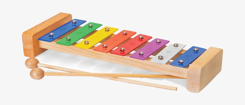 Download - 8 Note Metal/wooden Xylophone, transparent png #804287